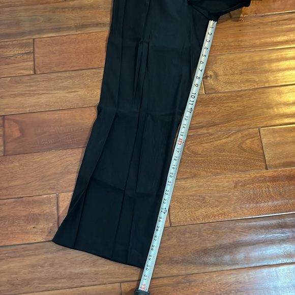 VINCE Women's L Black Straight Leg Linen Blend Pull On Slacks V963722291 Stretch - Picture 8 of 8